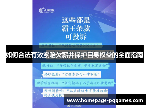 如何合法有效索赔欠薪并保护自身权益的全面指南