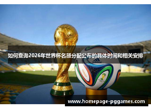 如何查询2026年世界杯名额分配公布的具体时间和相关安排