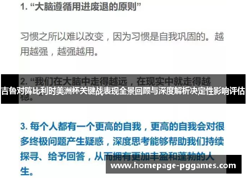 吉鲁对阵比利时美洲杯关键战表现全景回顾与深度解析决定性影响评估